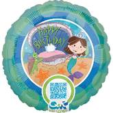 18" Mermaid Birthday Balloon