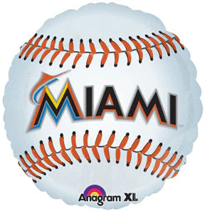 18" MLB Miami Marlins Baseball Balloon