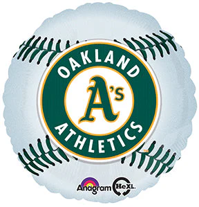 18" MLB Oakland Athletics Baseball Balloon