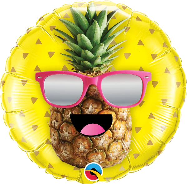 18" Mr. Cool Pineapple Foil Balloon