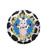18" Muuuchas Felicidades Vaca Balloon (Spanish)
