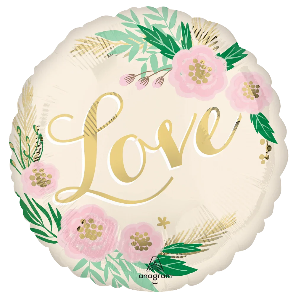 18" Natural Wedding Foil Balloon