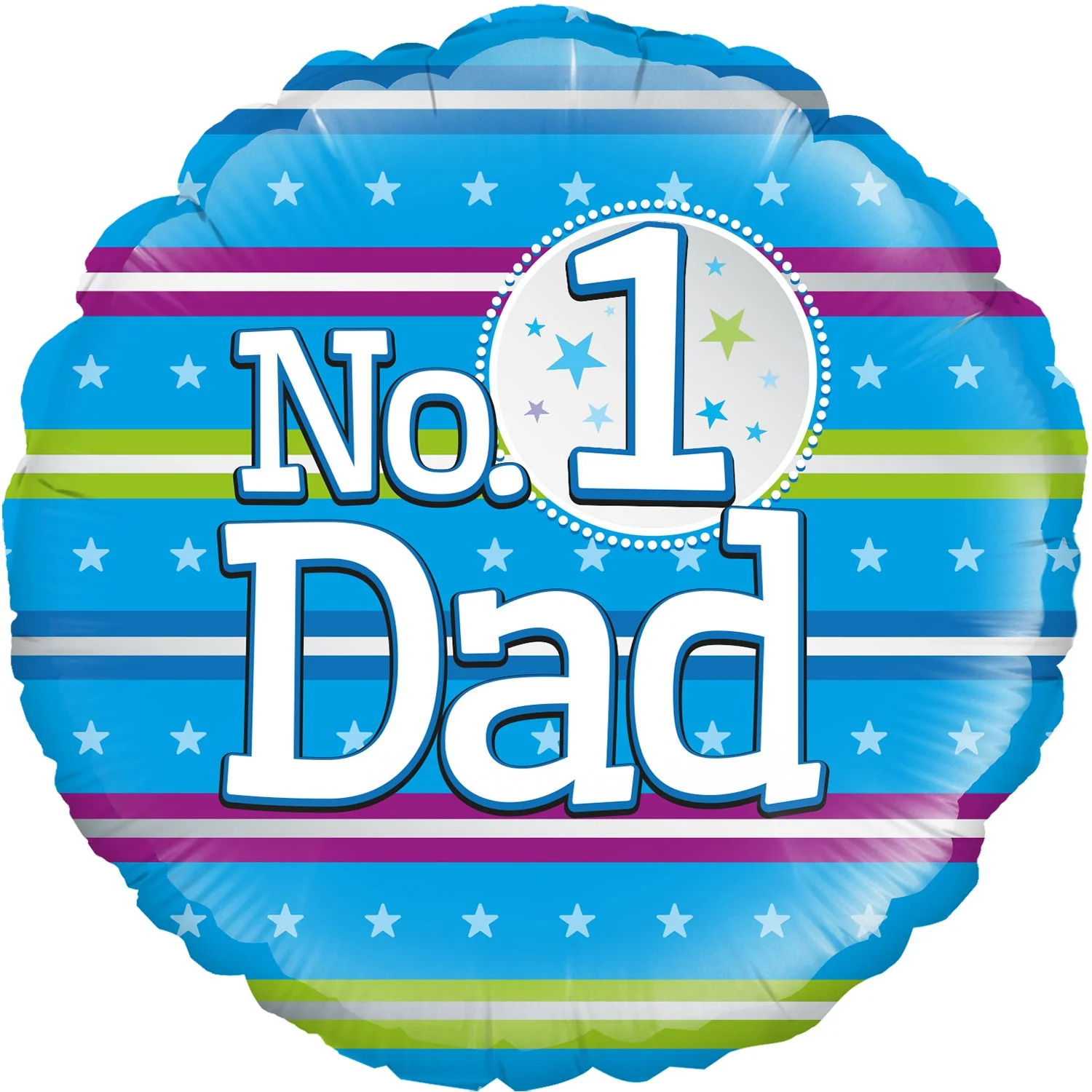 18" Number 1 Dad Oaktree Foil Balloon