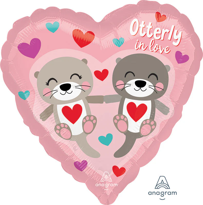 18" Otterly in Love Foil Balloon