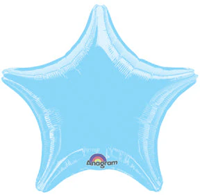18" Packaged Pearl Pastel Blue Foil Balloon
