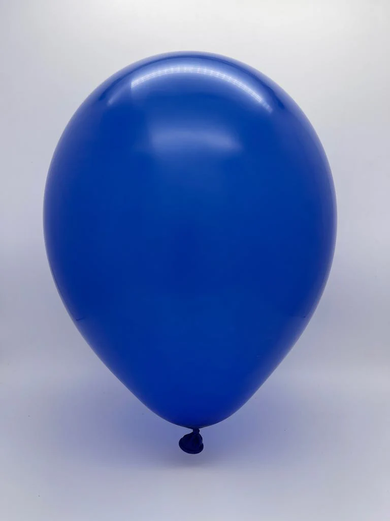 18" Pastel Navy Blue Decomex Linking Balloons (25 Per Bag) - Image 2