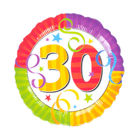 18" Perfection 30 Balloon Packaged