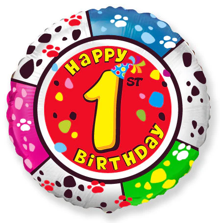 18" Round Number 1 Balloon