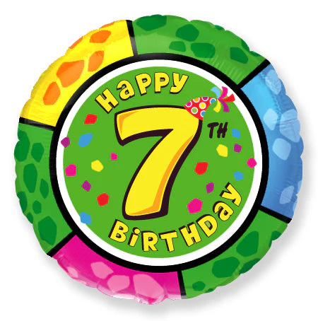 18" Round Number 7 Balloon