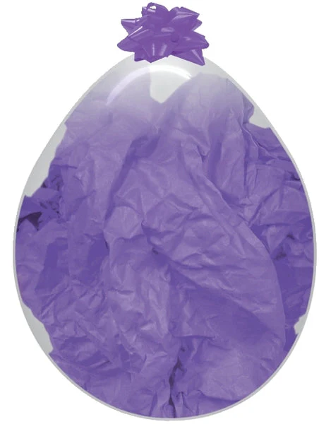 18" Sempertex/Betallatex Stuffing Balloon Crystal/Jewel Latex Balloons (25 Count) Clear