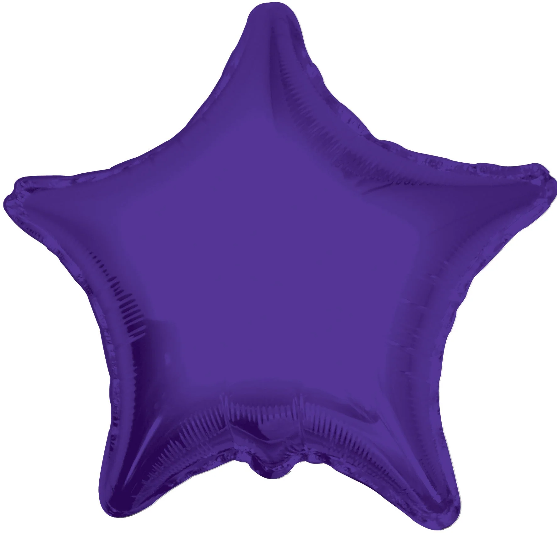 18" Solid Star Purple Balloon