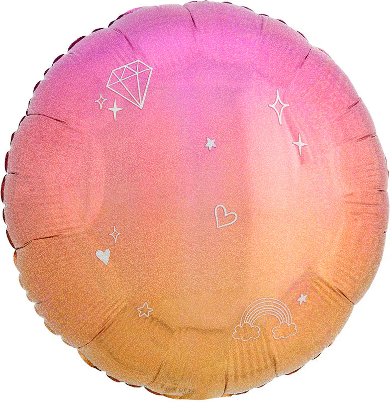 18" Sparkle Ombre Foil Balloon
