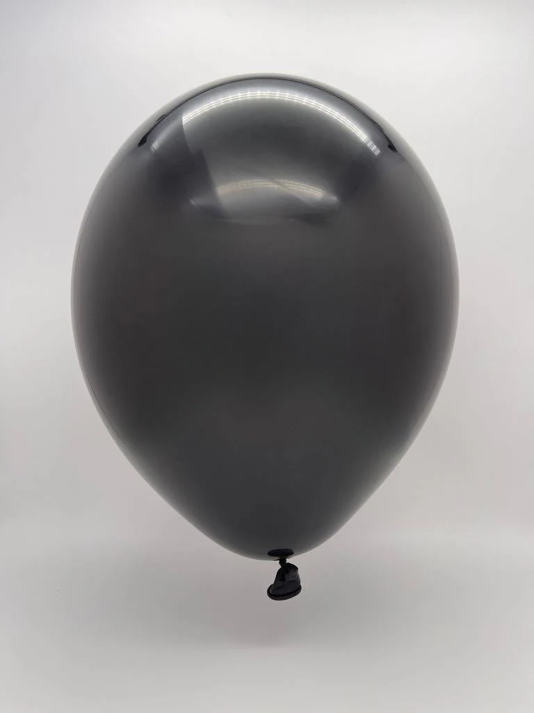 18" Standard Black Decomex Linking Balloons (25 Per Bag) - Image 2