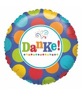 18" Standard Danke Foil Balloon