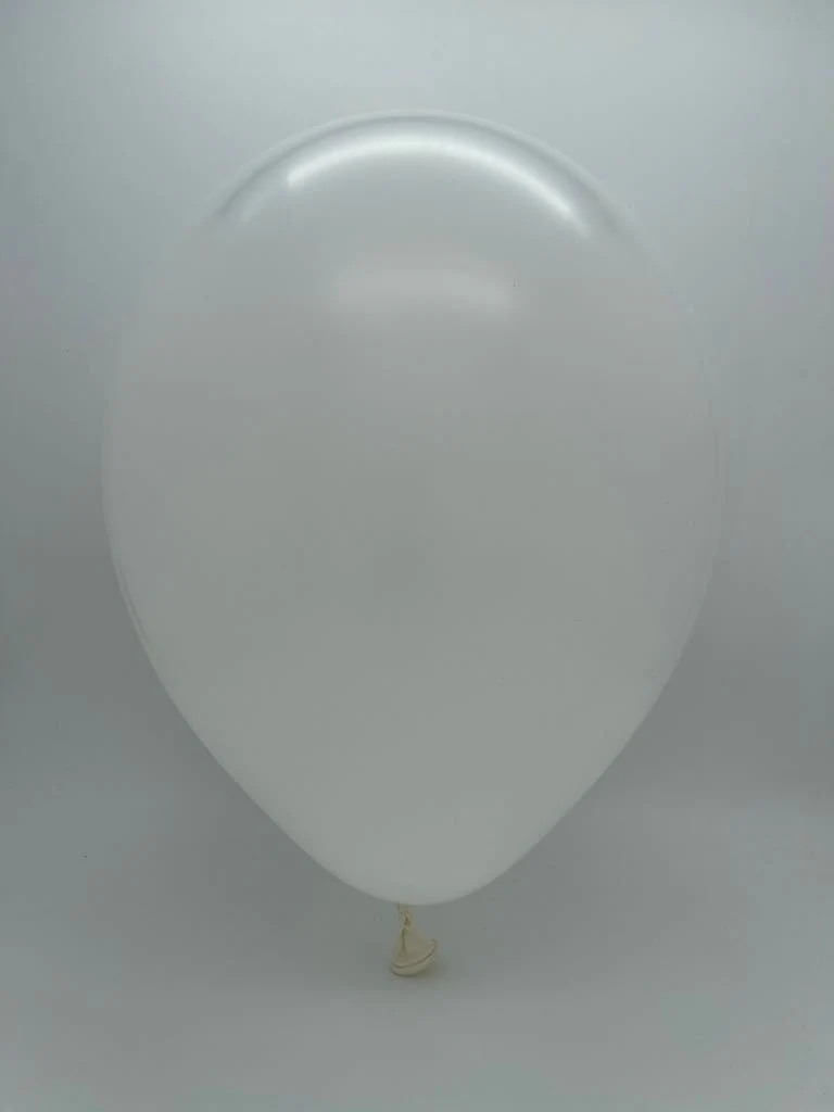 18" Standard White Decomex Heart Shaped Latex Balloons (25 Per Bag) - Image 2