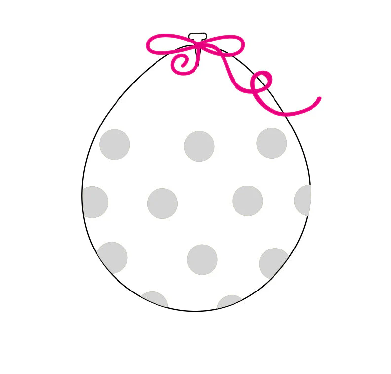 18" Stuffing Printed Latex Balloons (25 Per Bag) Decomex Clear POLKA DOTS with WHITE INK
