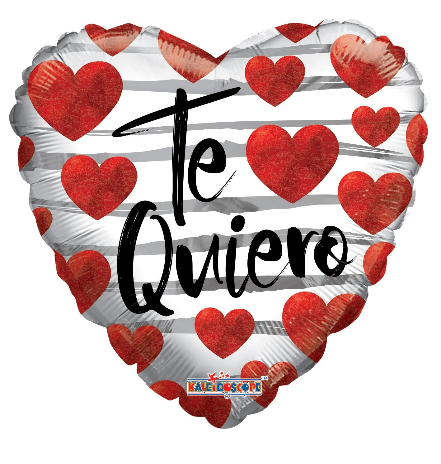 18" Te Quiero Corazones Rojos Foil Balloon (Spanish)