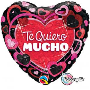18" Te Quiero Mucho Foil Balloon (Spanish)