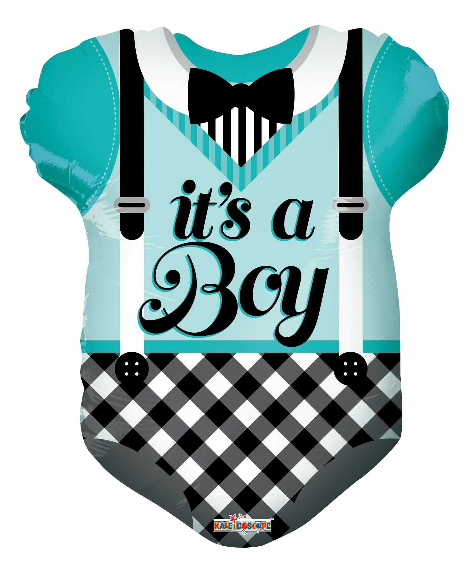 18" Teal Baby Clothes Shape Balloon