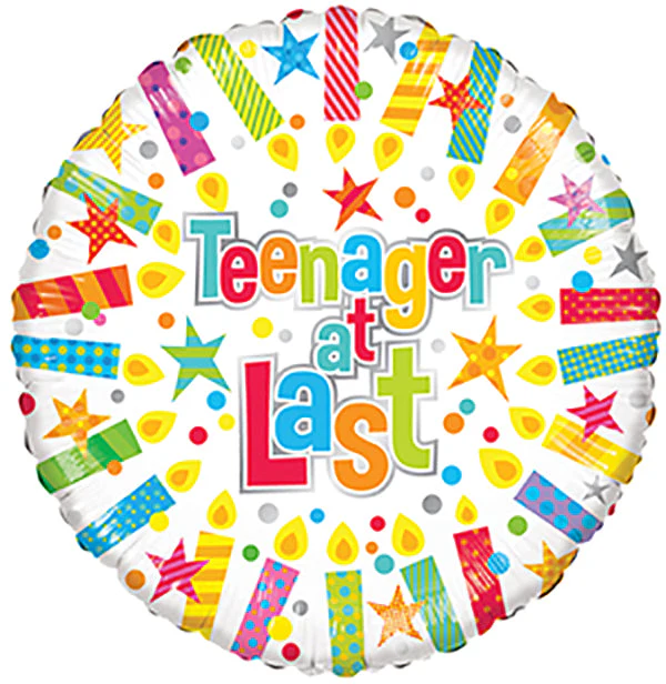 18" Teenager Candles balloons