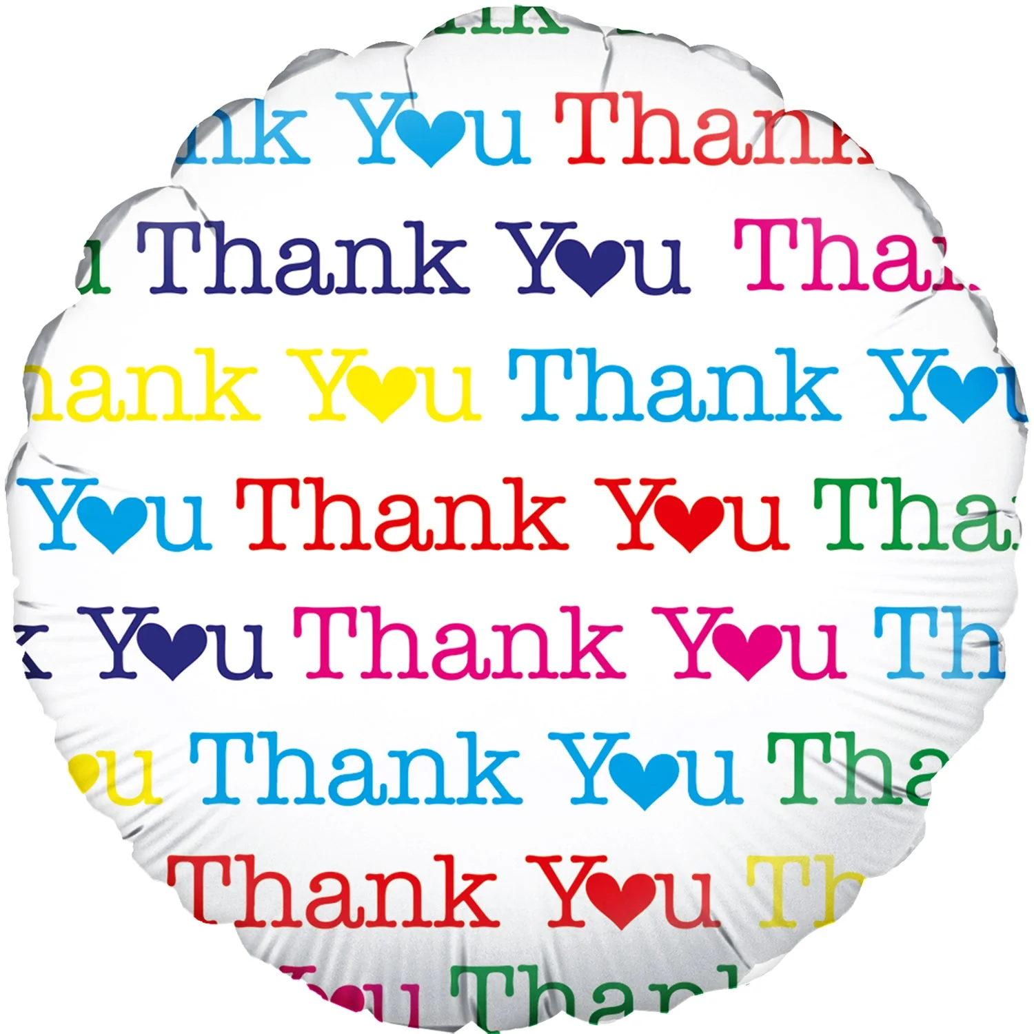 18" Thank You Heart Oaktree Foil Balloon