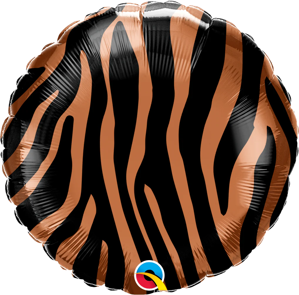 18" Tiger Stripes Pattern Foil Balloon
