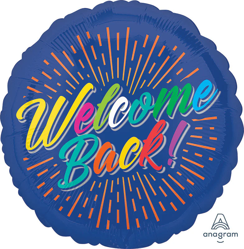 18" Welcome Back Burst Foil Balloon