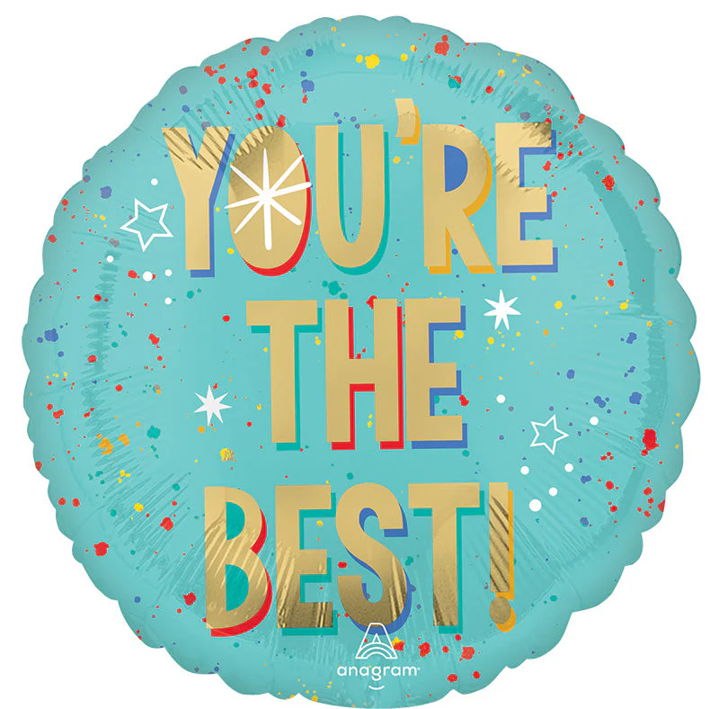 18" You're The Best Splash Foil Balloon