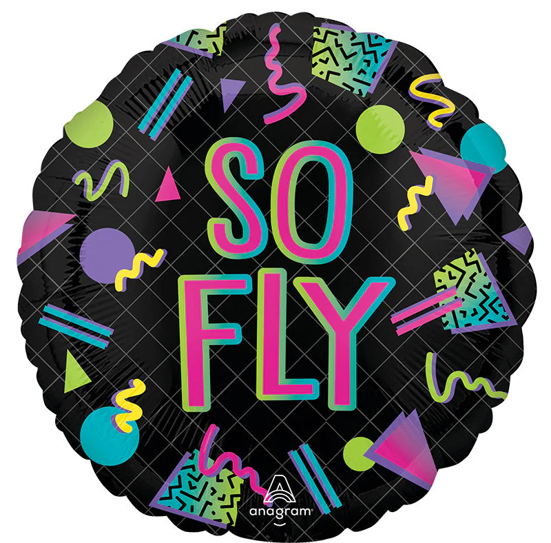 18" 90s Party So Fly Foil Balloon