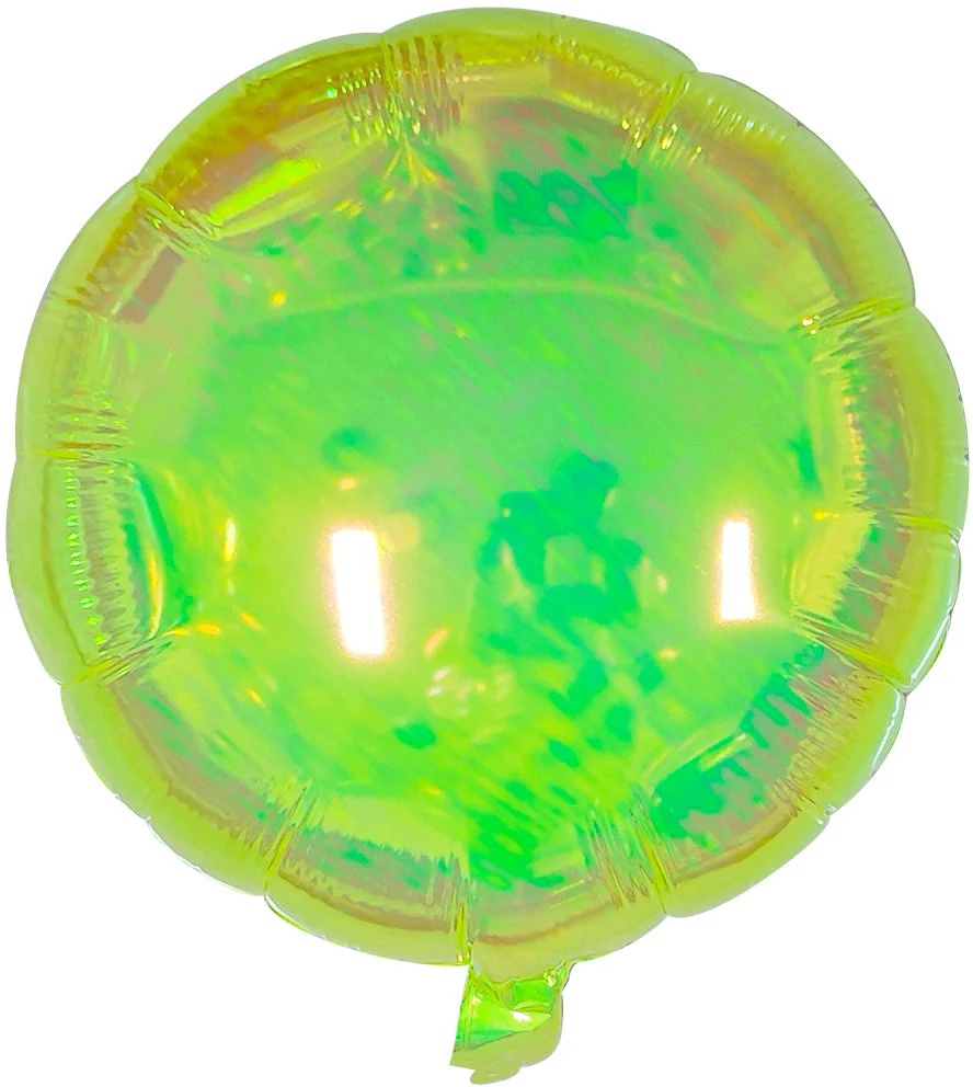 18" Airfill Decor Only Pearl Lustrous Iridescent Green Round Balloon