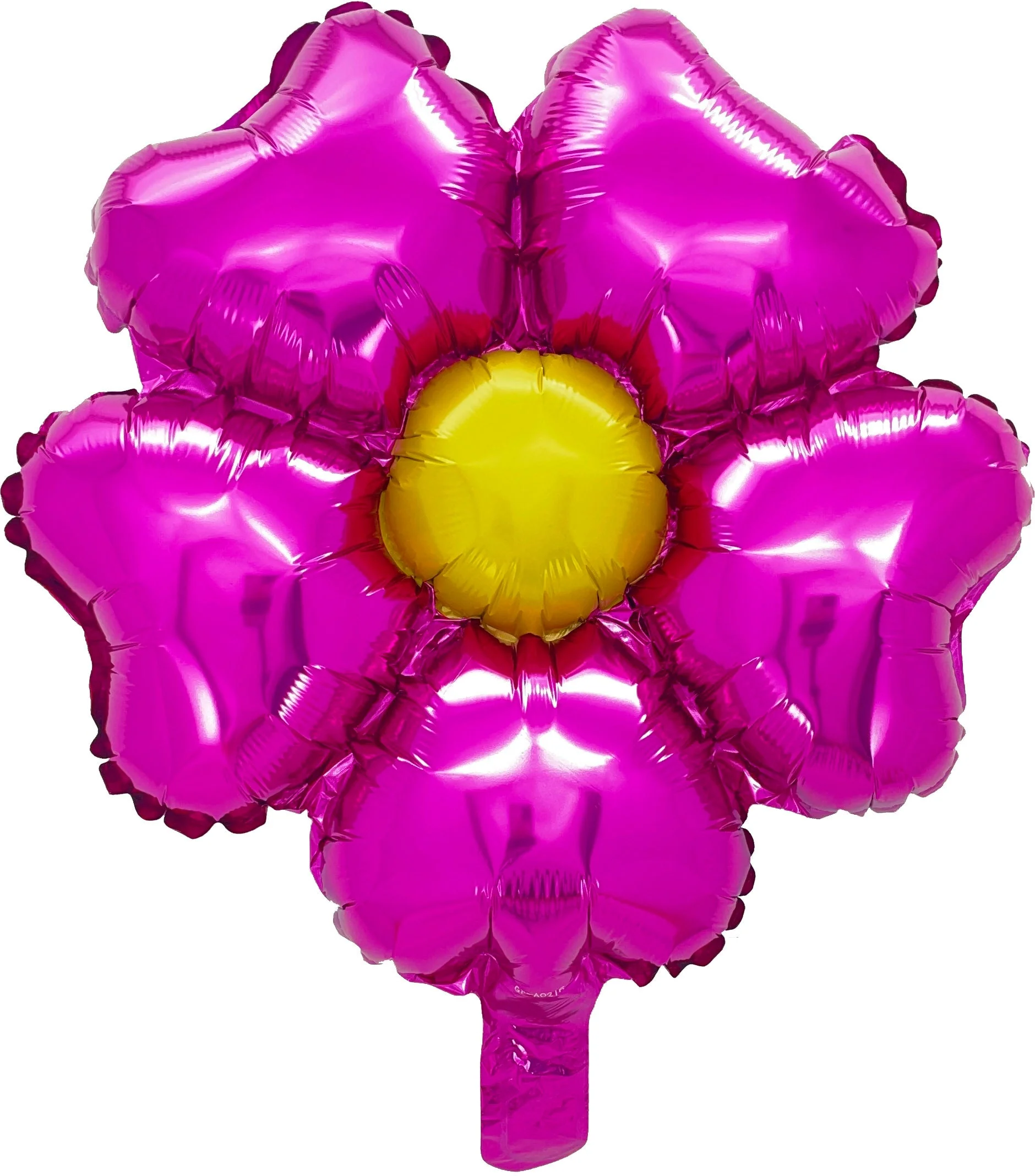 18" Airfill Only Flower Foil Heart Shape Petals Balloons Fuchsia