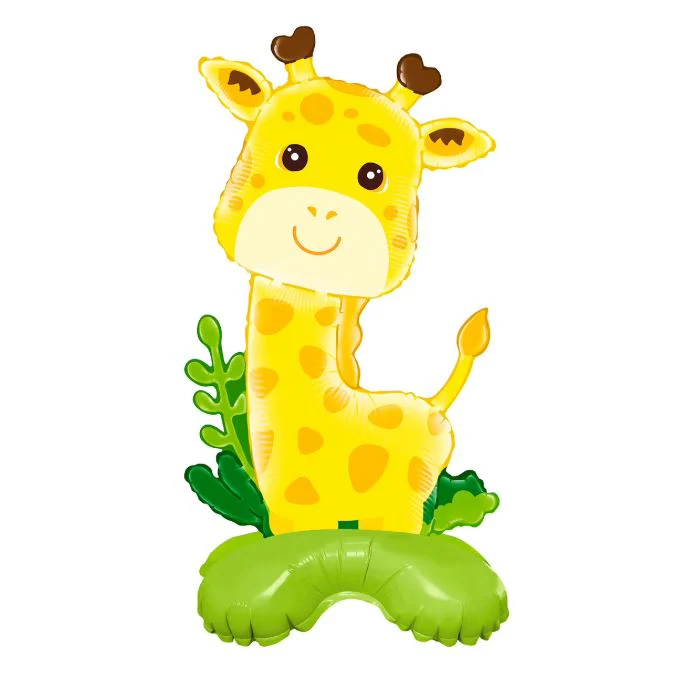 18" Airfill Only Standing/Sitting Giraffe Foil/Mylar Balloon