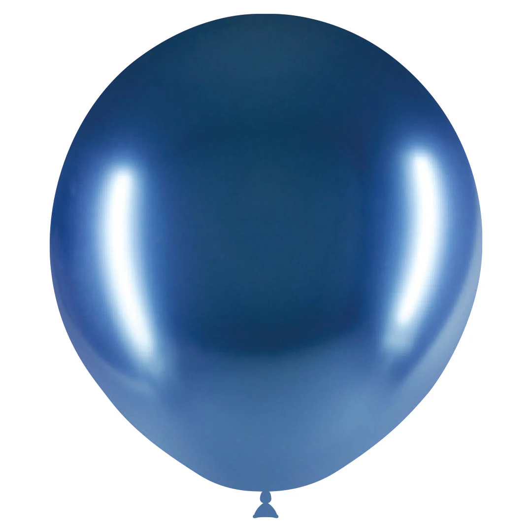 18" Balloonia Latex Balloons Professional Line Brilliant Blue (10 Per Bag) - Image 3