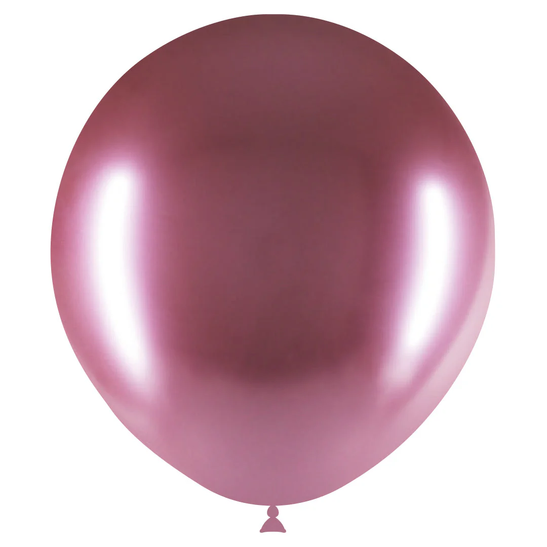 18" Balloonia Latex Balloons Professional Line Brilliant Mauve (10 Per Bag) - Image 3