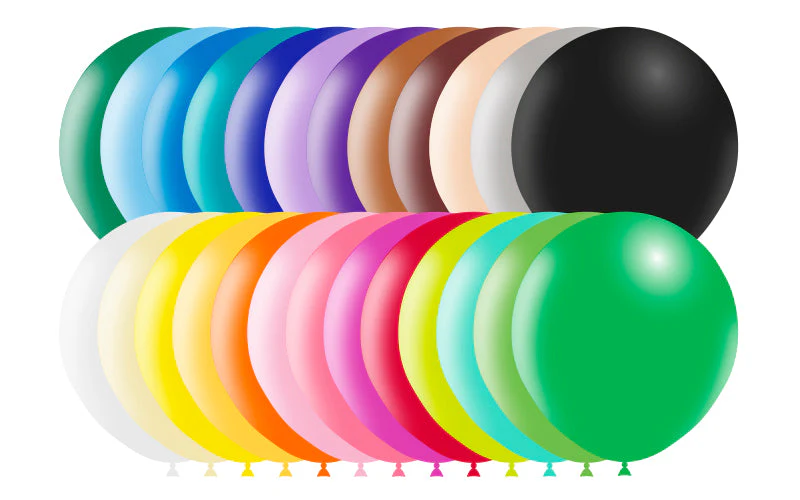 18" Balloonia Latex Balloons Professional Line Standard Assorted (10 Per Bag)