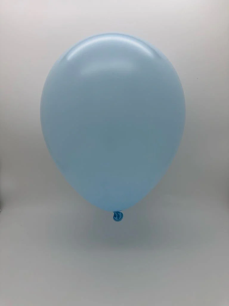18" Balloonia Latex Balloons Professional Line Matte Blue (10 Per Bag) - Image 2