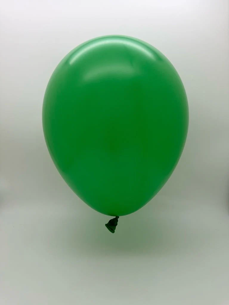 18" Balloonia Latex Balloons Professional Line Standard Green (10 Per Bag) - Image 2