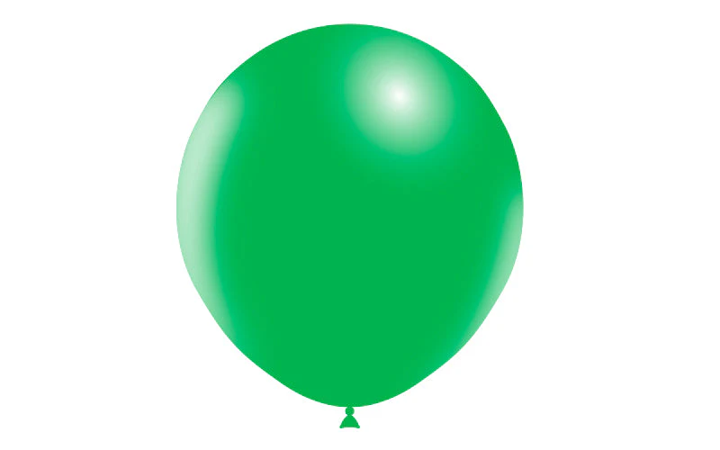 18" Balloonia Latex Balloons Professional Line Standard Green (10 Per Bag) - Image 3