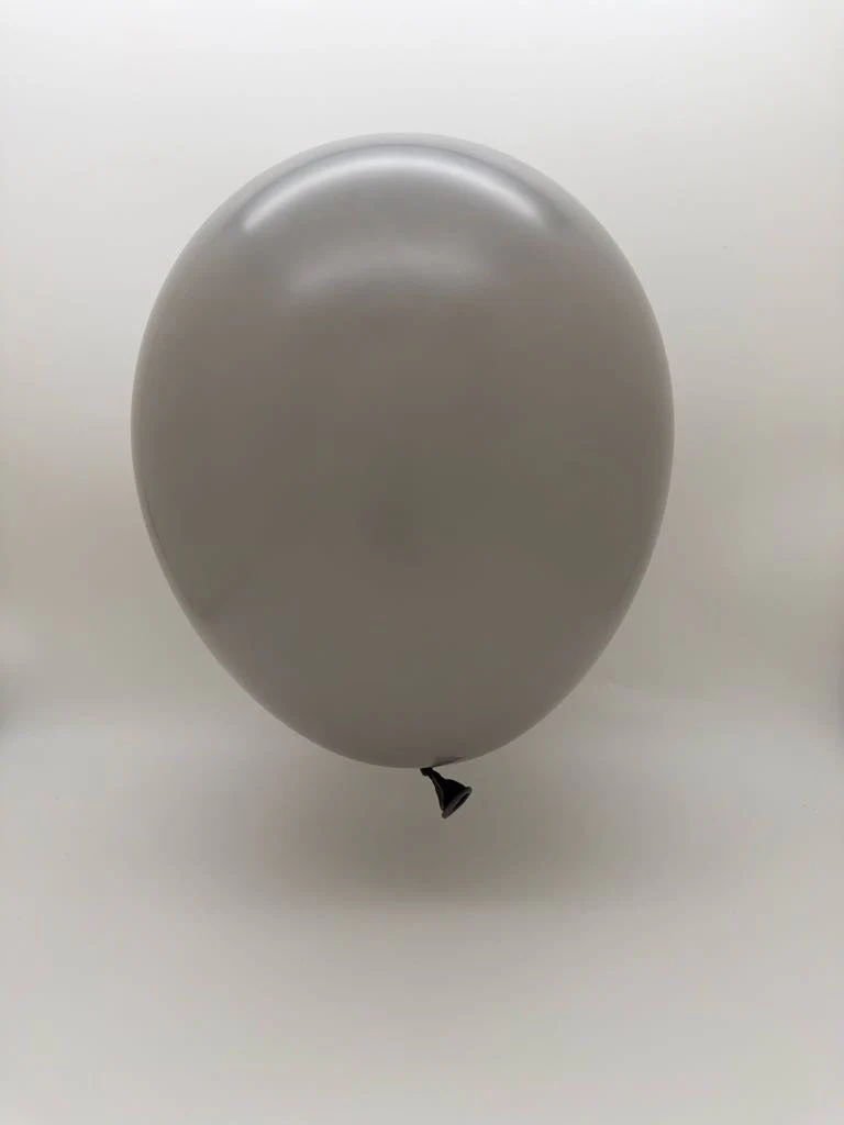 18" Balloonia Latex Balloons Professional Line Standard Grey (10 Per Bag) - Image 3