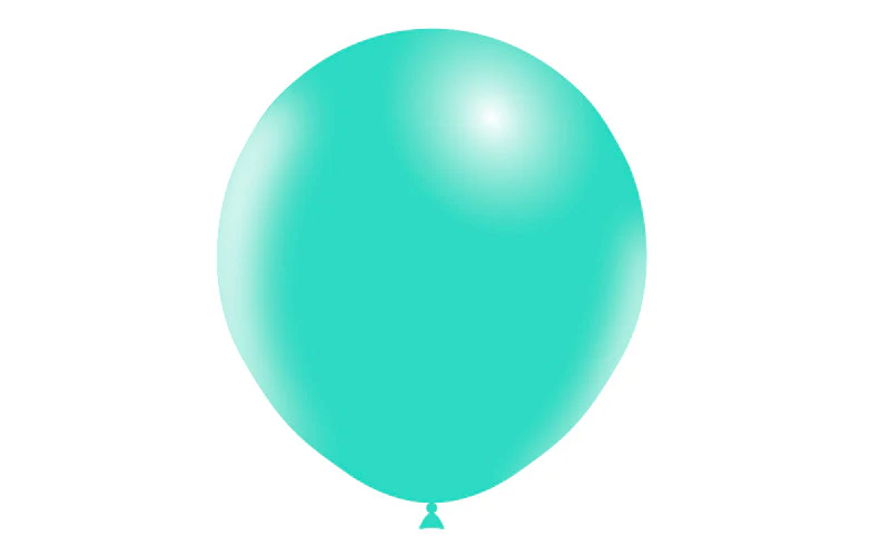 18" Balloonia Latex Balloons Professional Line Standard Mint Green (10 Per Bag) - Image 3