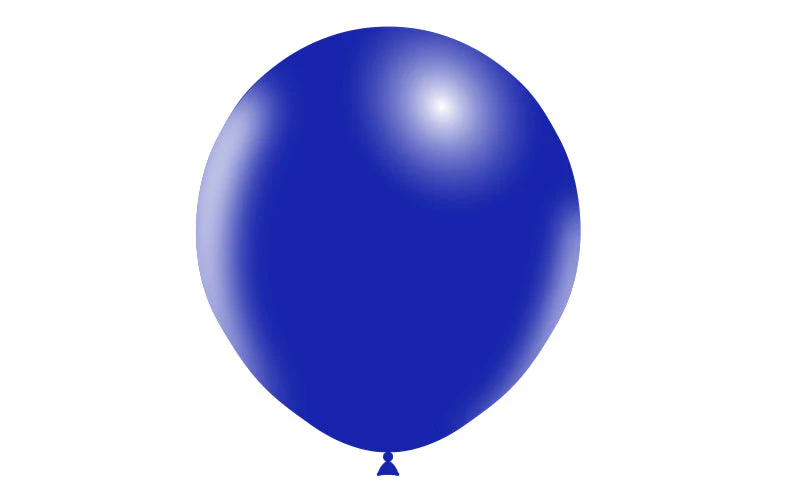 18" Balloonia Latex Balloons Professional Line Standard Navy Blue (10 Per Bag) - Image 3