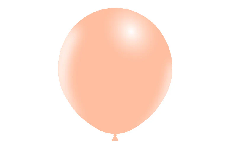 18" Balloonia Latex Balloons Professional Line Standard Peach (10 Per Bag) - Image 2