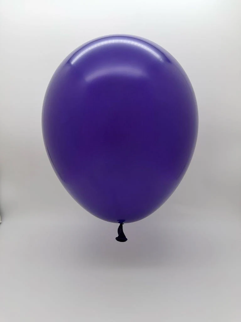 18" Balloonia Latex Balloons Professional Line Standard Purple (10 Per Bag) - Image 2