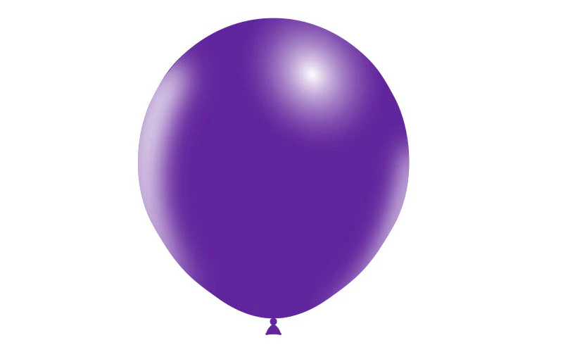 18" Balloonia Latex Balloons Professional Line Standard Purple (10 Per Bag) - Image 3