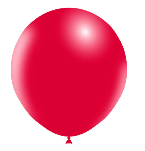 18" Balloonia Latex Balloons Professional Line Standard Red (10 Per Bag) - Image 4