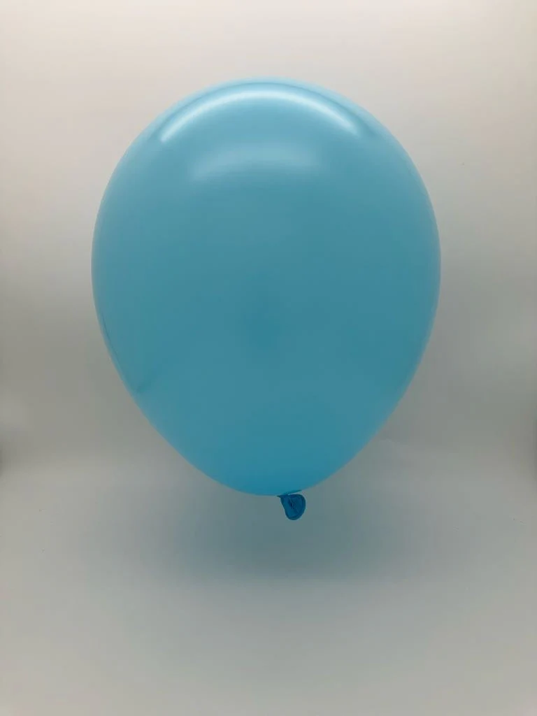 18" Balloonia Latex Balloons Professional Line Standard Sky Blue (10 Per Bag) - Image 2