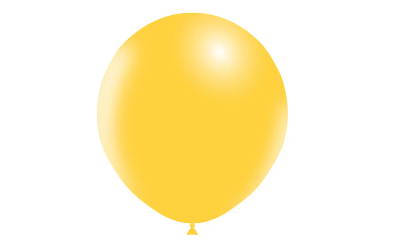 18" Balloonia Latex Balloons Professional Line Standard Yellow (10 Per Bag) - Image 3