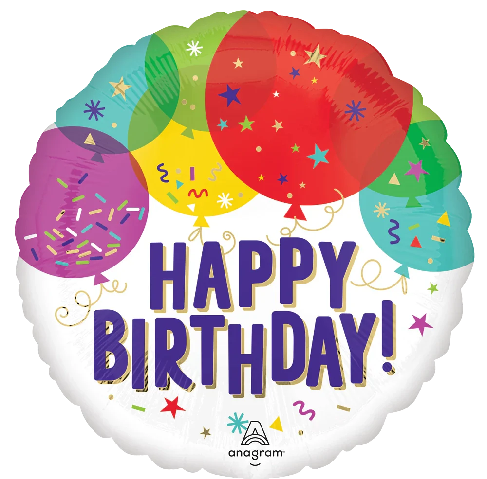 18" Birthday Balloons Foil Balloon