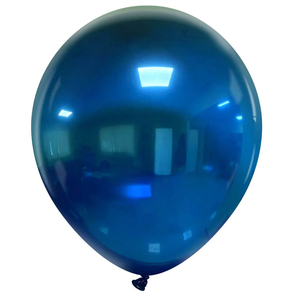 18" Cattex Brand Premium Brand Crystal Balloons (25 Per Bag) Blue