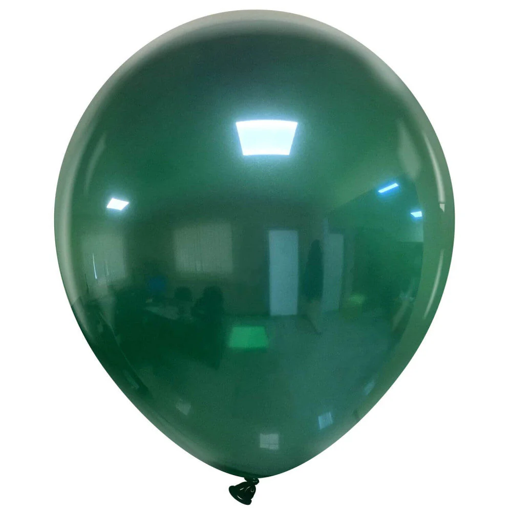 18" Cattex Brand Premium Brand Crystal Balloons (25 Per Bag) Green